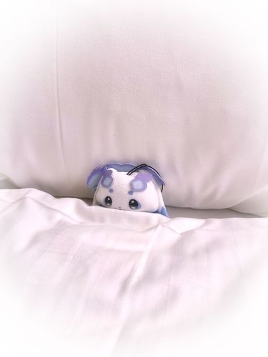 ホテルでひとあしお先にベッドをあたためてくれていたちょま
