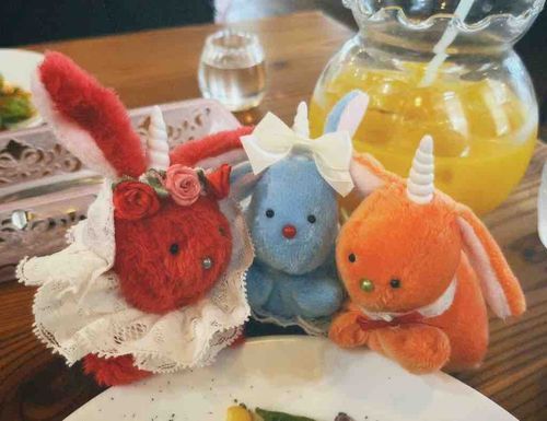 兎に角がお洒落したよ〜🌹🎀🍊