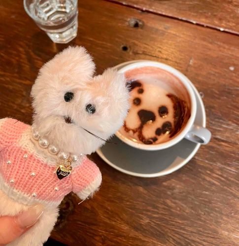 ワンちゃんのお顔ラテ🐶