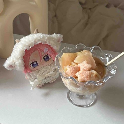 ぬちはんが、おやつにもものぱふぇけーきつくってくれてん！