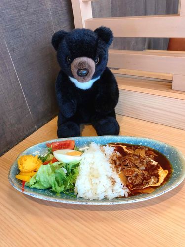 おいしいご飯をたべるよ。