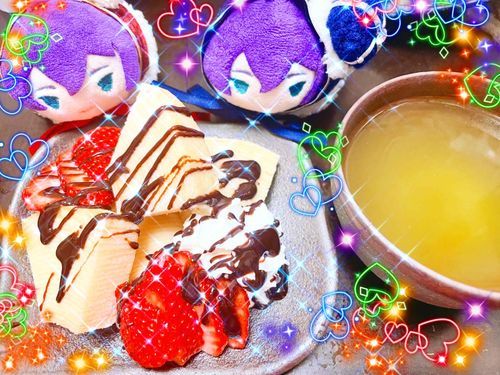 あぅじったら まよなかに
はいとくてきな おかしつくって たびちゃうの〜？
ぼくたち おうさまだから ごしょばんに あずかっちゃう〜〜💕🌸🍰😋