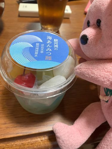 今夜のデザートはあんみつでした。
