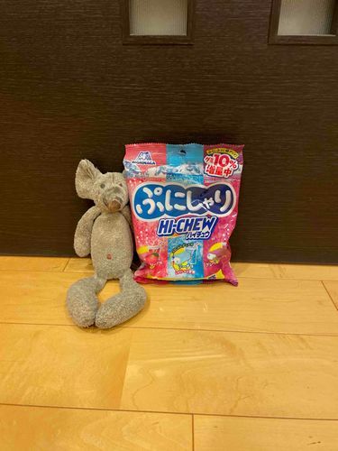 今日はプチの名前に似てるお菓子を食べるよー