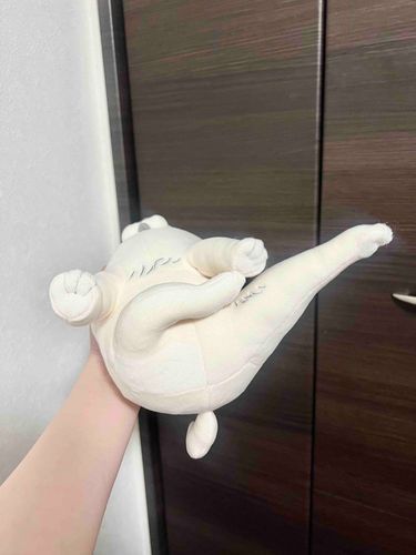 この角度、鋭い蹴りを入れているように見えるね（皆様に質問なのですが、ぬいちゃん用のかわいい小道具類はどこで入手されているのでしょうか… おすすめのサイトなどがありましたらご教示いただけると幸いです…！）