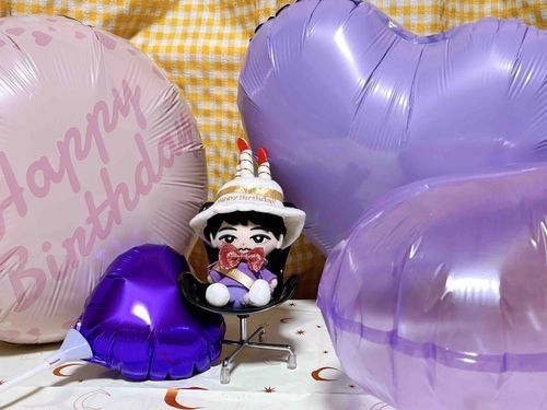 🧡❤️ぬし「お誕生日おめでとう！」
💜「ありがとうね、みんなぁ。」