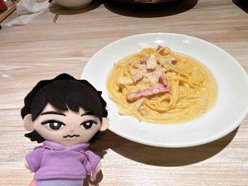 💜「今日のお昼ご飯は、ぬしの好きなカルボナーラだったよ」