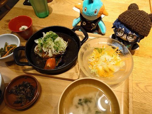 東京プチ旅行②
まずは持ち主さんのお友達とランチをしました🎶
和風ハンバーグ美味しそうですね🍽️