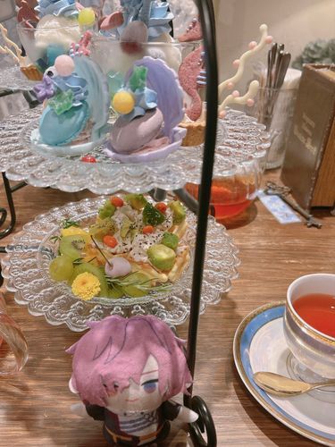 はじめてのアフヌン行った記念(w/浮奇さんぱぺ)🫖