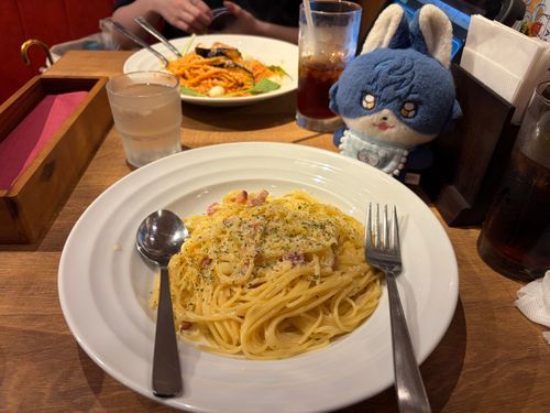 🍝✨️（当然オレにもくれますよね？と言わんばかりの表情をしていた）