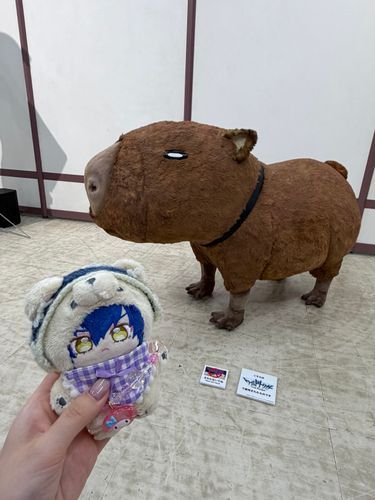 プロデューサーとアニメの展示会に行きました！オレも知ってる作品だったので楽しかったですよぉ〜🎶
