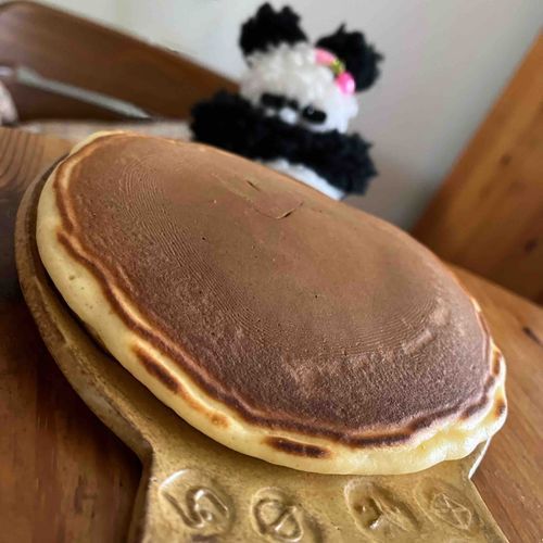 大きいホットケーキ🥞✨あたちピンボケ