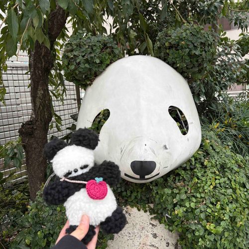 うえのでお友達に会ったよ🐼