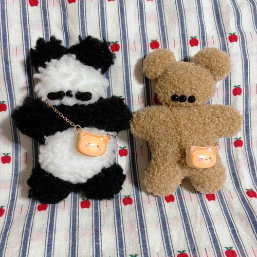くまのポシェットお揃いなの🐼🐻💕