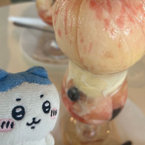 おっきな桃パフェ🍑