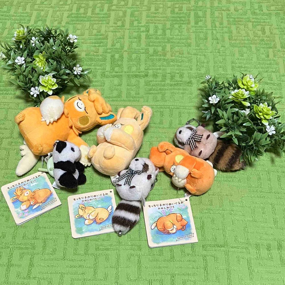 おはよう〜
あさ　おきたら　たおるの　くさむら🌱で　ぱもちゃんたちが　おねんね　してたよ〜！！
しらすたちも　にどね　だ〜💤