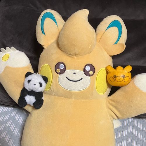 ぱんだの　しらすと　ぱもっとの　かえでちゃんと　ぱもちゃんの　おかおを　かいた　みかん🍊　だよ〜
※ぱもみかんは　このあと　すたっふ（おねえさん）が　おいしく　いただきました
