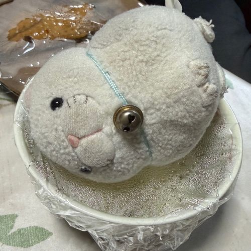 ご飯の上、温かいにゃ~
怒られるかにゃ…
