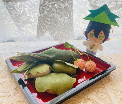 柏餅はつぶあんとこしあんがあります