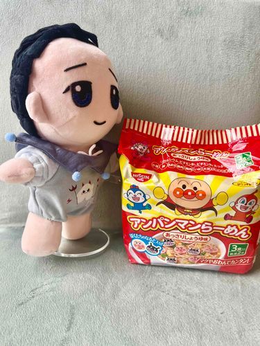 「あんぱんまんらーめん」なの！
はやくたべたいの！