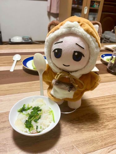 きょうの「ゆーはん」は「ななくさがゆ」なの！
みんなの「むびょーそくさい」をねがって「いただきます」なの！