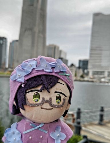 あのねぇ〜昨日ねえ、主はんにみなとみらいっていうところに、連れていってもろたよ。
おっきい建物いっぱいやったよ！