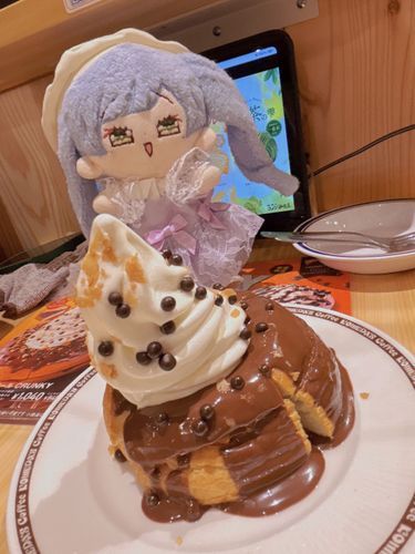 写真よりチョコソースの量が！多い！の