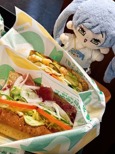 最近はえびアボカドがブーム‪……なの！
野菜ドレッシングもオイルビネガーも美味しいのでひとつずつ食べるのがおすすめなの