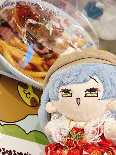 ピューロランドのみぞれカツローストビーフプレートゼリー付き全部美味しかったの！あっぱれ！