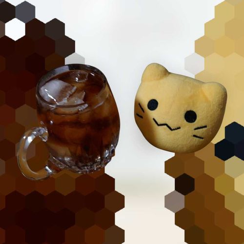 食後お茶を楽しむ