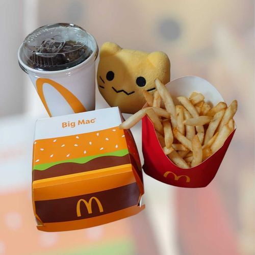 昼はマックで頂きます