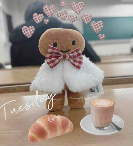 くきたんの おしゃれなお昼ごはん！
みんな お昼ごはん食べたかなー？