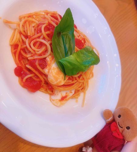 くきたんもお麺、1本食べさせてもらった！ちゅるんっ♪