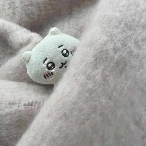 あたらしいくすみピンクのマフラーにつつまれて💘
