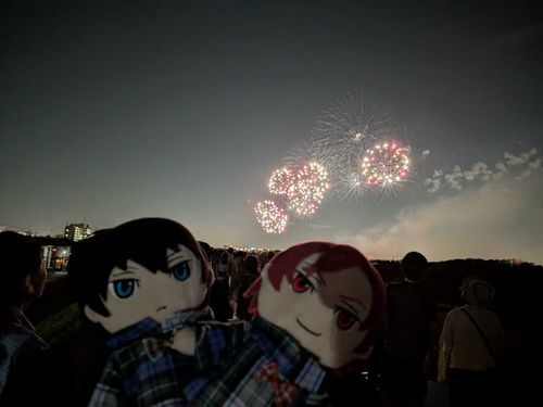 花火見てきた！
上手にとれないね〜