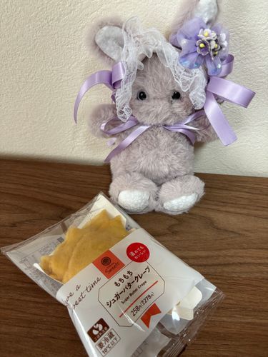 💜🐰今日のデザートなの。台風がきてて大変なところもあるみたいなの。みんな、ごあんぜんに、なの！