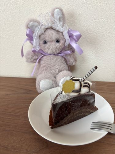 💜🐰今週もがんばったねーの、ケーキなの！お疲れ様なの！