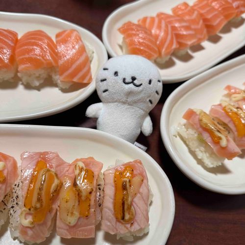 サーモン寿司パーティ🍣