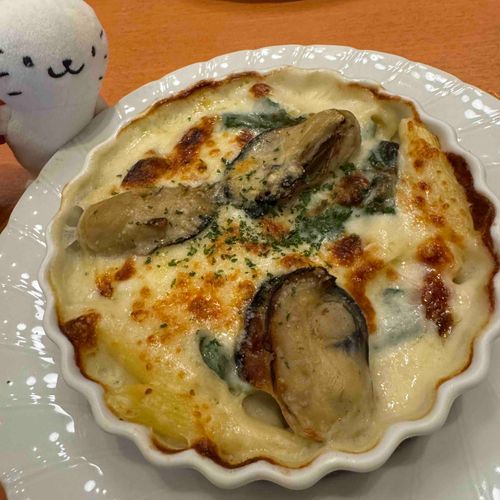 牡蠣グラタンたべた！🦪