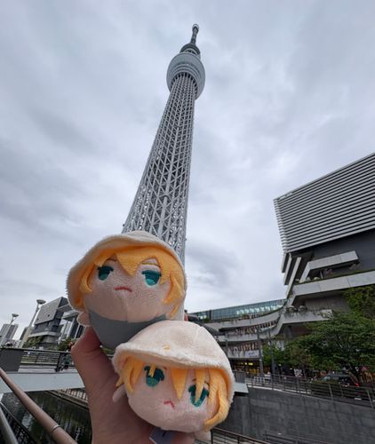 ぶる：あれが…スカイツリー…
軽：ゆびと大っきいわんぱくの俺は上ったそうだ。
ぶる：…怖くないのだろうか…
軽：…さてな。