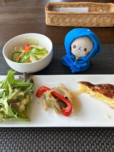 おいしい　いたりあん　れすとらんに　つれてきてもらったよ🫪

やといぬし　くれないけど
おともだちは　ぜんぶ　わけてくれた😋😋😋