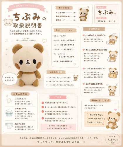 やといぬし　えーあい　つくってくれた🫪🫪🫪
ちぷみちゃんの　せつめいしょ‼️