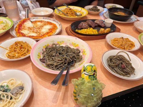 まちがいさがし、10こ全部見つけられた！🥳🍝🦑🐏🍕🥗