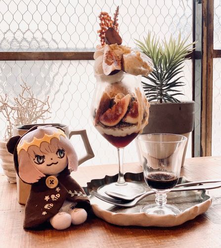 いちじくたっぷりのパフェだ