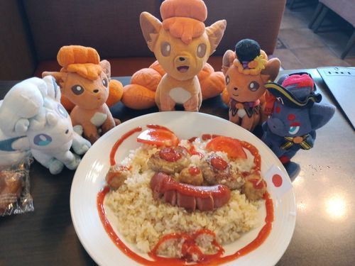 喫茶店で、くまさんピラフ食べたよ！