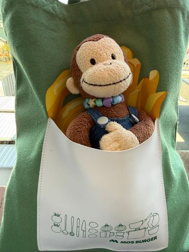 ぽうえんだよー🐵
みてみて〜
モスバーガーポテトの仲間入り🍟💚