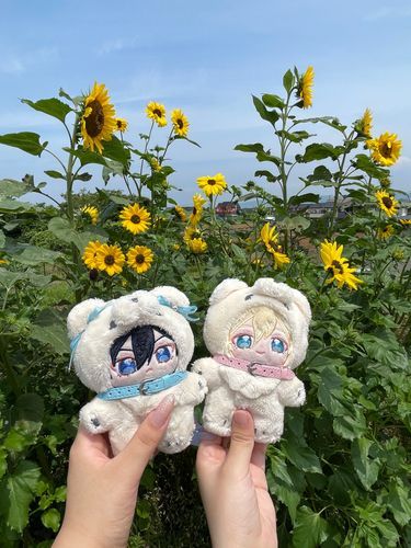 北斗とヒマワリを見に行ったよ♪ヒマワリを見る暇あり♪︎なんてね♪