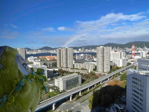 旅の思い出。虹がきれいだったね🌈