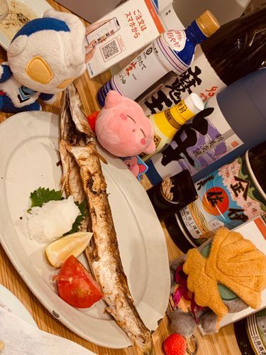 おお！大きなサワラでございますなぁ！(ふわぜっと)
……♡(ふわかーびぃ)
おいそこの、一人で全部食べるんじゃないぞ！？聞いてるか！？(ふわじゃぐらー)