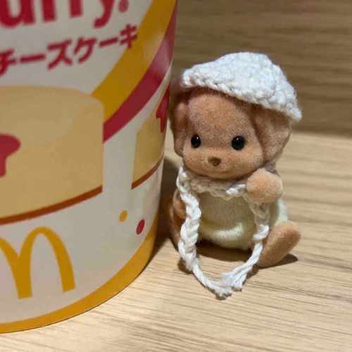持ち主さんの大好きな人が食べてたんだって！
チーズケーキ味！🧀🍨

持ち主さんこれ食べてからずっと、
🎶やんみー って口ずさんでるけどなんの曲だろう？💭